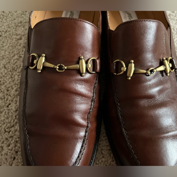 Mezlan Horsebit Brown Leather Loafers Sz 10W - Picture 3 of 12